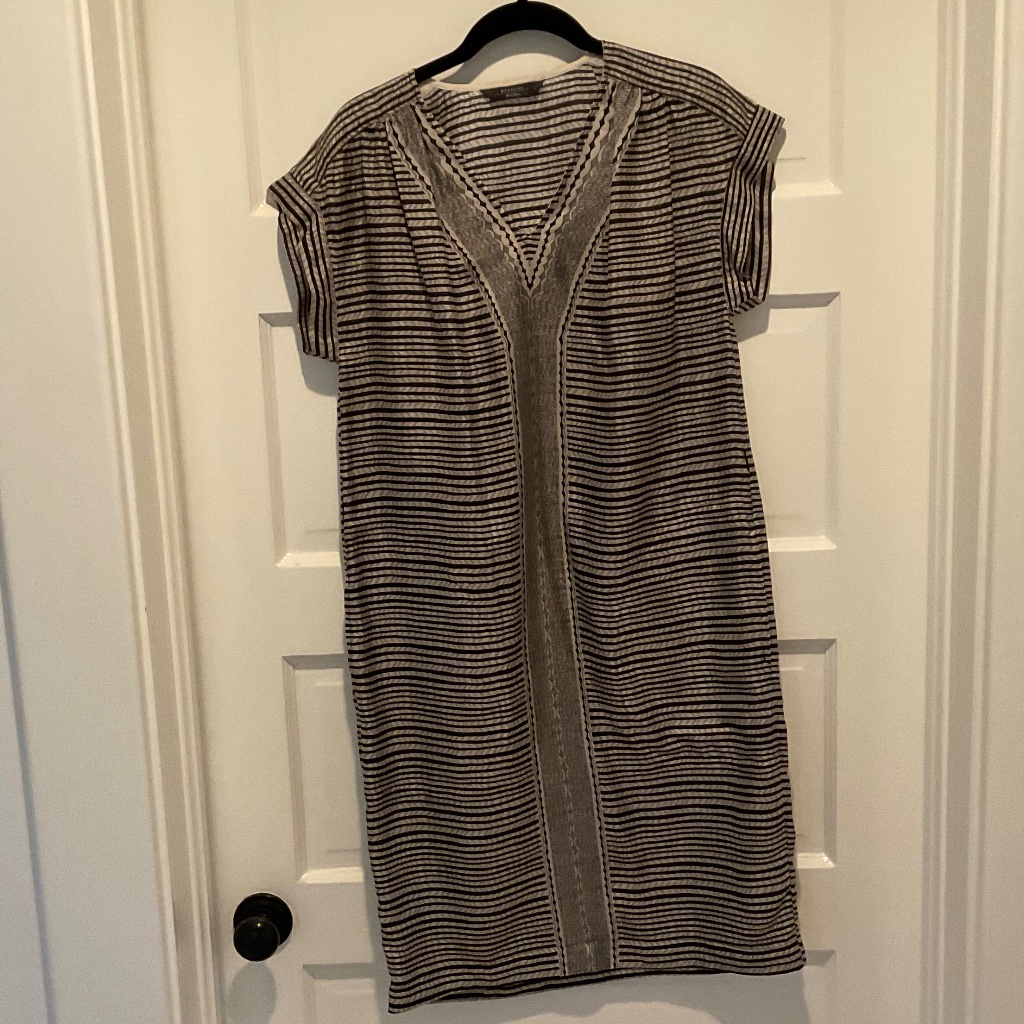 Weekend Max Mara Cap Sleeve Shift Dress Day To Night 4 Seasonspockets!